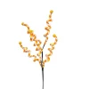 Sprays^Liberty Floral Chenille Curly Spray, Yellow And Orange
