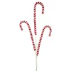 Sprays^Liberty Floral Chenille Peppermint Candy Cane Spray