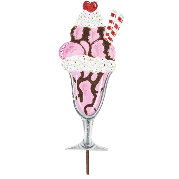 Wall Decor^The Round Top Collection Cherry Heart Ice Cream Sundaes