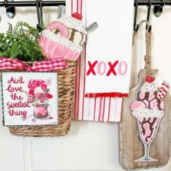 Focal Points^The Round Top Collection Cherry Heart Ice Cream Sundaes