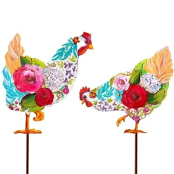 Spring Focal Points^The Round Top Collection Chickens Of Flowers