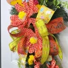 Spring Ribbon^D. Stevens Chiffon Satin Lime Green Plaid Ribbon, 1.5" X 10Yd