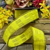 Spring^D. Stevens Chiffon Satin Lime Green Plaid Ribbon, 1.5" X 10Yd