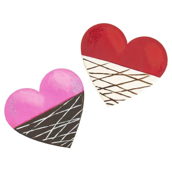 Table Decor^The Round Top Collection Chocolate Dipped Heart Magnet