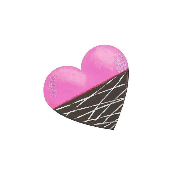 Table Decor^The Round Top Collection Chocolate Dipped Heart Magnet