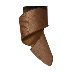 Ribbon^Direct Export Co. Chocolate Medallion Ribbon, 4" X 10Yd