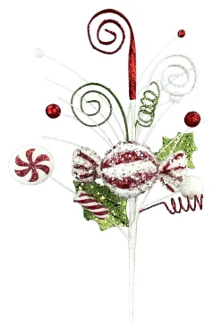 Floral^Liberty Floral Christmas Candy Mix Curly Pick