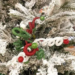 Floral^Liberty Floral Christmas Curly Ball Pick
