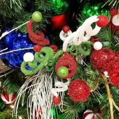 Picks^Liberty Floral Christmas Curly Ball Pick