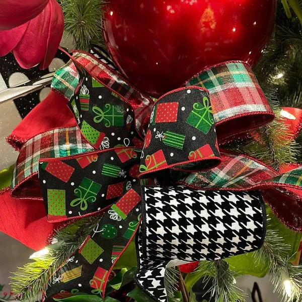 Ribbon^Craig Bachman Christmas Presents Ribbon, 2.5" X 10Yd