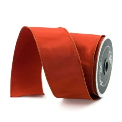 Ribbon^Farrisilk Cinnamon Taffeta Ribbon, 2.5" X 10Yd