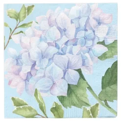 Spring^Sophistiplate Cocktail Napkin, Hydrangeas