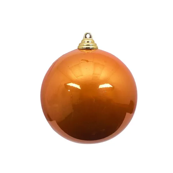 Spring^Farrisilk Copper Candy Apple Ball Ornament, 4"