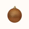Ball Ornaments^Farrisilk Copper Glitter Ball Ornament, 8"