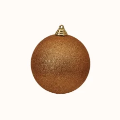 Ball Ornaments^Farrisilk Copper Glitter Ball Ornament, 4"