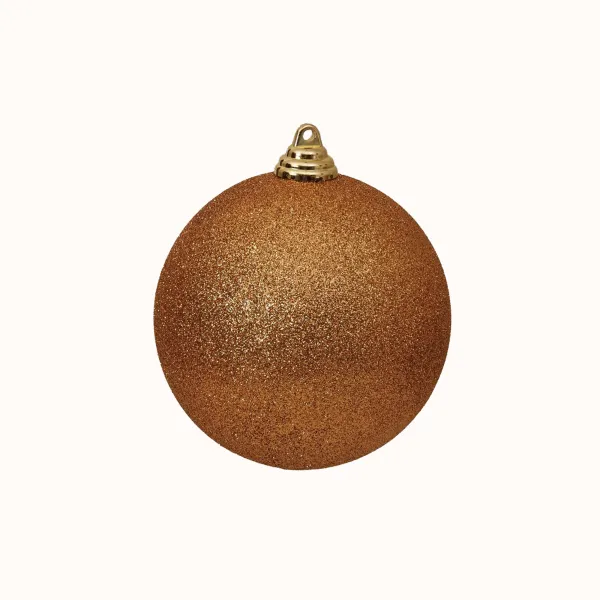 Ball Ornaments^Farrisilk Copper Glitter Ball Ornament, 6"