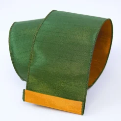 St. Patrick's Day^Farrisilk Copper Green Two Tone Ribbon, 4" X 10Yd