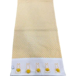 Table Decor^Two's Company Cottontail Table Runner With Bunny Pom Pom