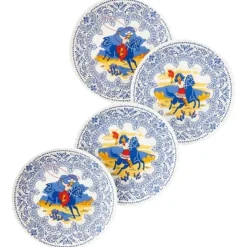 Kitchen & Dining^180 Degrees Cowboy And Cowgirl Plate, Set Of 4