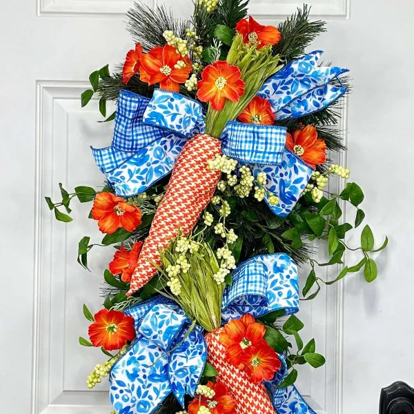 Door Decor^* Crazy For Carrots Teardrop