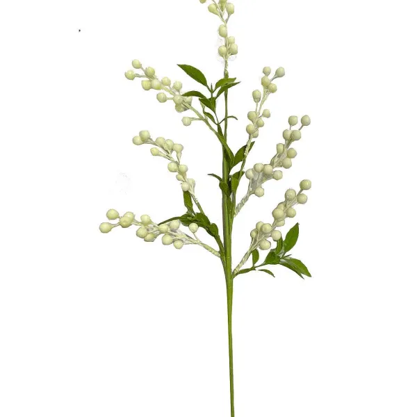 Sprays^Liberty Floral Cream Berry Leaf Spray