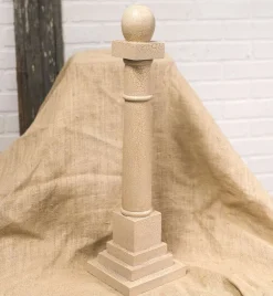 Table Decor^The Round Top Collection Cream Display Pole, Tall