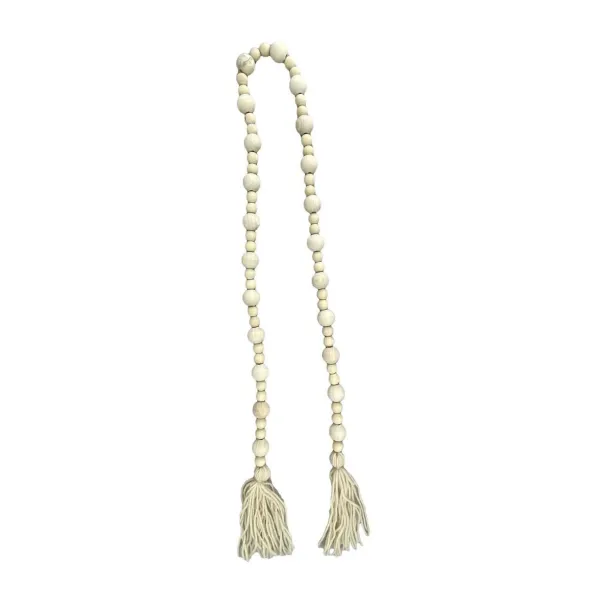 Table Decor^Liberty Floral Creamy Bead Garland