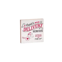 Focal Points^Burton & Burton Cupid Delivery Sign Shelf Sitter