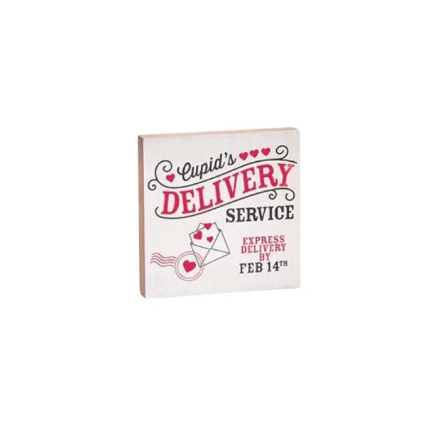 Focal Points^Burton & Burton Cupid Delivery Sign Shelf Sitter