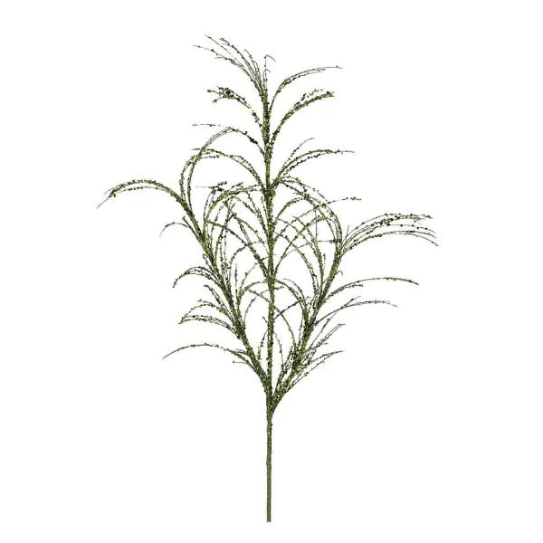 Sprays^Regency Dark Green Glitter Sequin Pampas Grass Spray, 34"