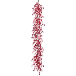Garlands^Regency Deluxe Red Berry Garland, 60"
