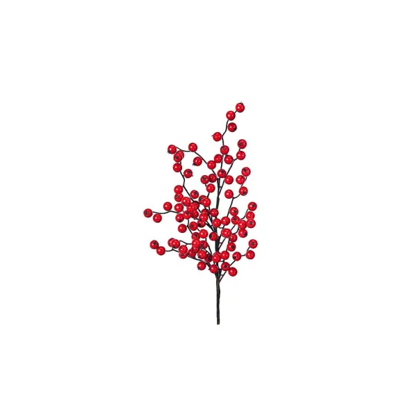 Floral^Regency Deluxe Red Berry Spray, 24"