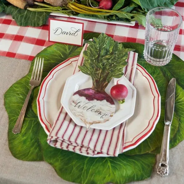 Party Diy^Hester & Cook Die Cut Cabbage Placemat Sheets