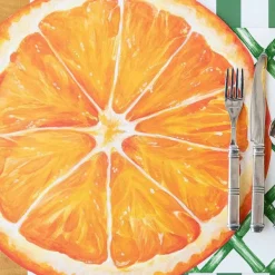 Kitchen & Dining^Hester & Cook Die Cut Orange Slice Placemat Sheets