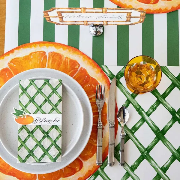Party Diy^Hester & Cook Die Cut Orange Slice Placemat Sheets