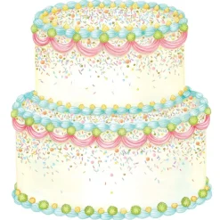 Party Diy^Hester & Cook Die-Cut Birthday Cake Placemat Sheets