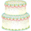 Celebrate Birthday^Hester & Cook Die-Cut Birthday Cake Placemat Sheets