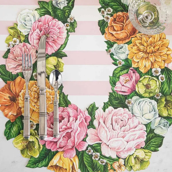 Kitchen & Dining^Hester & Cook Die-Cut Derby Wreath Placemat Sheets
