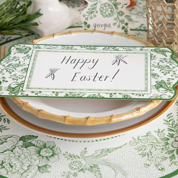 Kitchen & Dining^Hester & Cook Die-Cut Green Asiatic Pheasants Sheets