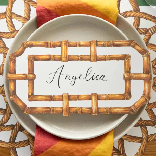 Party Diy^Hester & Cook Die-Cut Rattan Weave Placemat Sheets