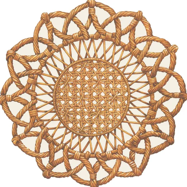 Party Diy^Hester & Cook Die-Cut Rattan Weave Placemat Sheets