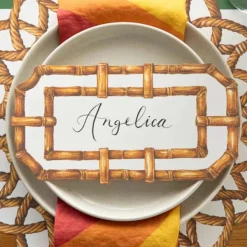 Kitchen & Dining^Hester & Cook Die-Cut Rattan Weave Placemat Sheets