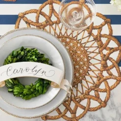 Kitchen & Dining^Hester & Cook Die-Cut Rattan Weave Placemat Sheets