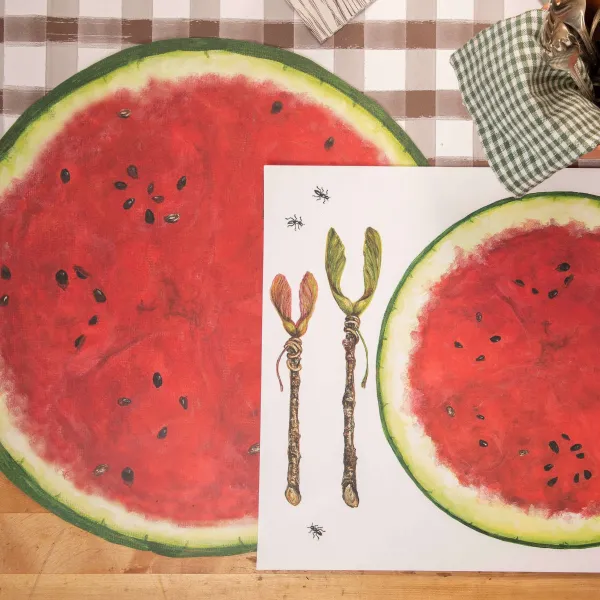 Party Diy^Hester & Cook Die-Cut Watermelon Placemat Sheets