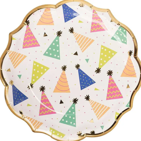 Celebrate Birthday^Sophistiplate Dinner Plate, Birthday Hats