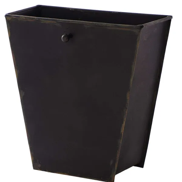 Table Decor^The Round Top Collection Display Pocket Planter, Black