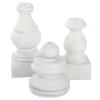 Table Decor^The Round Top Collection Display Poles, White