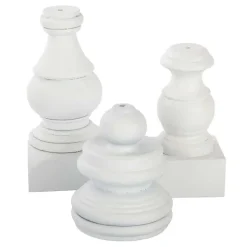 Table Decor^The Round Top Collection Display Poles, White