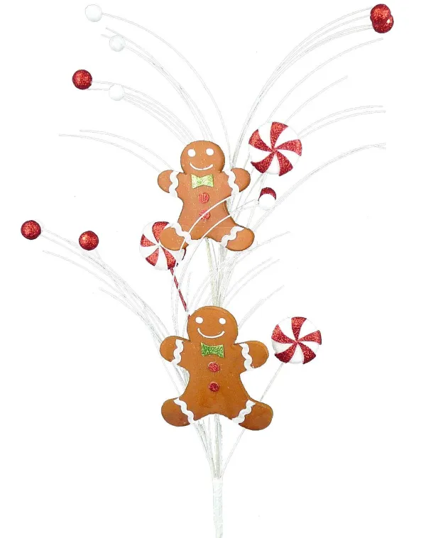 Sprays^Liberty Floral Double Gingerbread And Mint Spray
