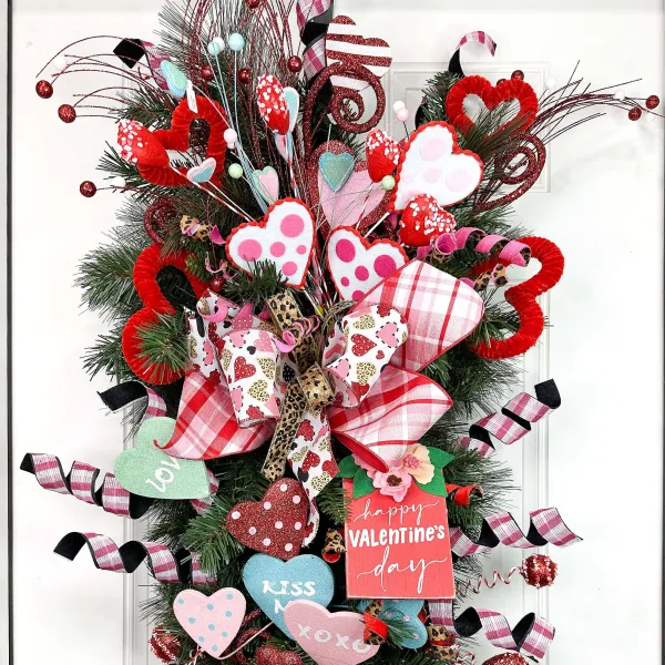 Floral^Liberty Floral Double Sided Fabric Curly Spray
